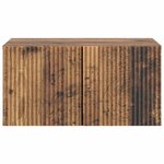 vidaXL Meuble TV mural 59 5 x 41 x 30 cm Bois ancien Bois d'ingénierie