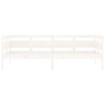 vidaXL Lit de jour Blanc Bois massif de pin 90x190 cm