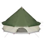 vidaXL Tente familiale tipi 6 personnes vert imperméable