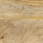 vidaXL Table console 110x30x75 cm bois de manguier massif blanchi