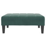vidaXL Repose-pied vert foncé 77x55x31 cm velours