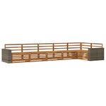 vidaXL Ensemble de canapés d'extérieur 6 pc Naturel