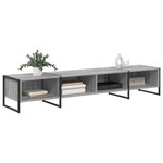 vidaXL Meuble TV Gris Sonoma 170 5 x 36 x 30 5 cm Bois d'ingénierie