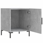 vidaXL Tables de chevet 2 Pièces gris béton 40x40x50 cm bois d’ingénierie