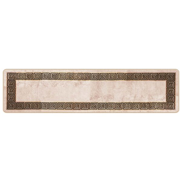 vidaXL Coureur de Tapis MARSA Noir 50 x 200 cm Polyester et PVC