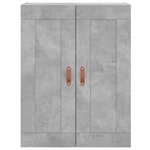 vidaXL Buffet haut Gris béton 69 5x34x180 cm Bois d'ingénierie