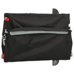 vidaXL Remorque de vélo noir et gris 45 kg fer