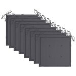 vidaXL Chaises pliables de jardin lot de 8 avec coussins Bois d'acacia