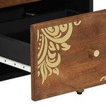 vidaXL Buffet Marron miel Bois massif 40 x 33 x 75 cm Buffet