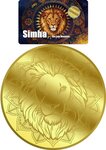 Monnaie LION SIMHA Mandala 1/200 Oz Or 30$ Liberia 2026 (PRÉCOMMANDE)