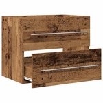 vidaXL Meuble de salle de bain vieux bois 60x38 5x48 cm