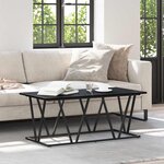 vidaXL Table basse Chêne noir 100 x 50 x 40 cm