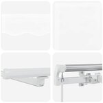 vidaXL Auvent Rétractable with 400 × 350 cm Blanc