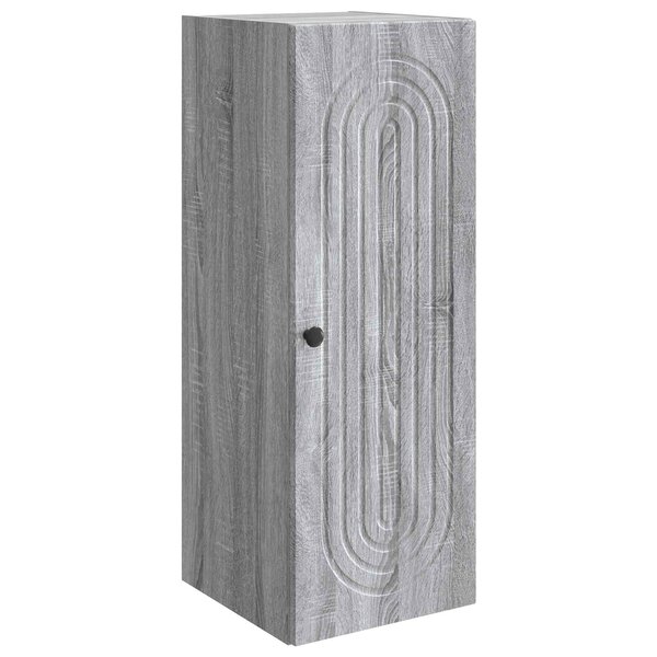 vidaXL Armoire Murale Sonoma gris 33 x 34 5 x 90 cm Bois d'ingénierie