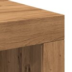 vidaXL Table basse chêne artisanal 102x50x35 cm bois d'ingénierie