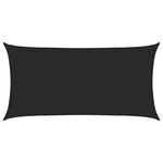 vidaXL Voile d'ombrage 160 g/m² Noir 2x3 5 m PEHD