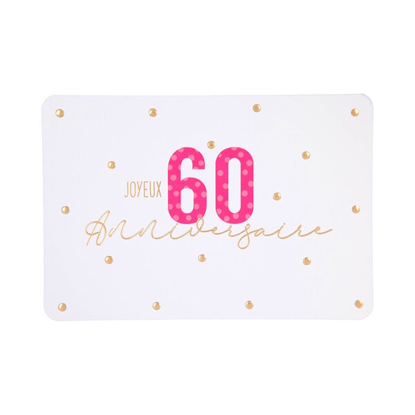 Carte De Voeux - Anniversaire - 60 ans
