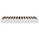 vidaXL Cadre de lit ottoman sans matelas blanc 120x200 cm similicuir