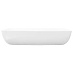 vidaXL Lavabo rectangulaire Céramique Blanc 71 x 39 cm