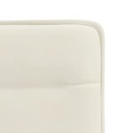 vidaXL Chaises à manger lot de 6 crème velours
