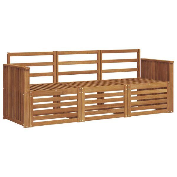 vidaXL Ensembles de canapés 3 pc Naturel Bois d'Acacia Massif