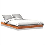 vidaXL Cadre de lit sans matelas cire marron 140x200cm bois pin massif