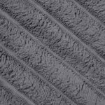 vidaXL Jeté Gris foncé 270 x 240 cm Toison