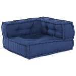 vidaXL Canapé d'angle modulable Indigo 70 x 70 x 56 cm tissu