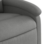 vidaXL Fauteuil inclinable gris foncé tissu