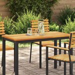 vidaXL Plateau de table 110 x 55 x 2 2 cm en teck massif rectangulaire