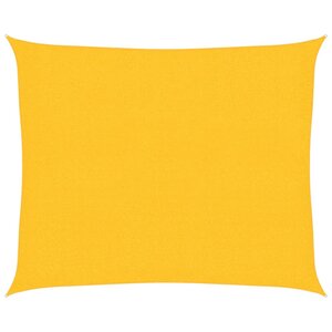 vidaXL Voile d'ombrage 160 g/m² Jaune 2 5x3 m PEHD