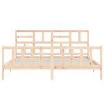 vidaXL Cadre de lit sans matelas 200x200 cm bois massif de pin