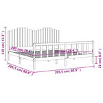 vidaXL Cadre de lit sans matelas 200x200 cm bois massif de pin