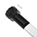 vidaXL Étagère à chaussures télescopique avec barres Aluminium