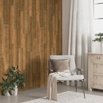 vidaXL Panneaux muraux Aspect bois Marron PVC 2 06 m²