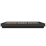 vidaXL Cadre de lit sans matelas noir 120x190 cm