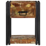 vidaXL Cabinet de chevet avec tiroir Multicolore 40 x 35 x 50 cm
