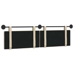 vidaXL Tête de lit suspendue Crème Tissu