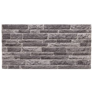 vidaXL Panneaux muraux 3D 10 Pièces anthracite 100x50 cm EPS