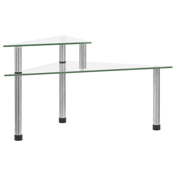 vidaXL Étagère de cuisine Transparent 49 5x35x19 cm Verre trempé