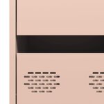 vidaXL Buffet rose 35x39x73 5 cm acier laminé à froid