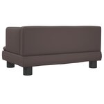 vidaXL Canapé pour enfants marron 60x40x30 cm similicuir