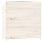 vidaXL Remise de jardin Blanc 102x52x112 cm Bois de sapin solide