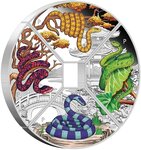 Pièce de monnaie en Argent 1 Dollar g 31.1 (1 oz) Millésime 2025 SNAKE