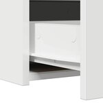 vidaXL Table de Toilette Blanc 60 x 40 x 70 cm Bois d'ingénierie