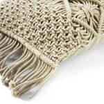 Coussin Macrame - 40 x 60 cm - Beige naturel