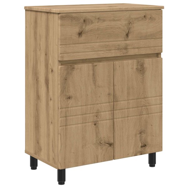 vidaXL Unité de vanité de salle de bain Chêne artisanal