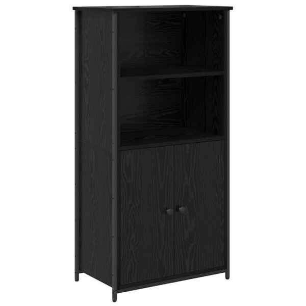 vidaXL Haut Armoire Chêne noir 62 x 36 x 121 5 cm Bois d'ingénierie