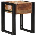 vidaXL Table d'appoint avec tiroir 40 x 40 x 50 cm Bois Recyclé Solide