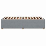 vidaXL Cadre de lit sans matelas gris clair 90x190 cm tissu